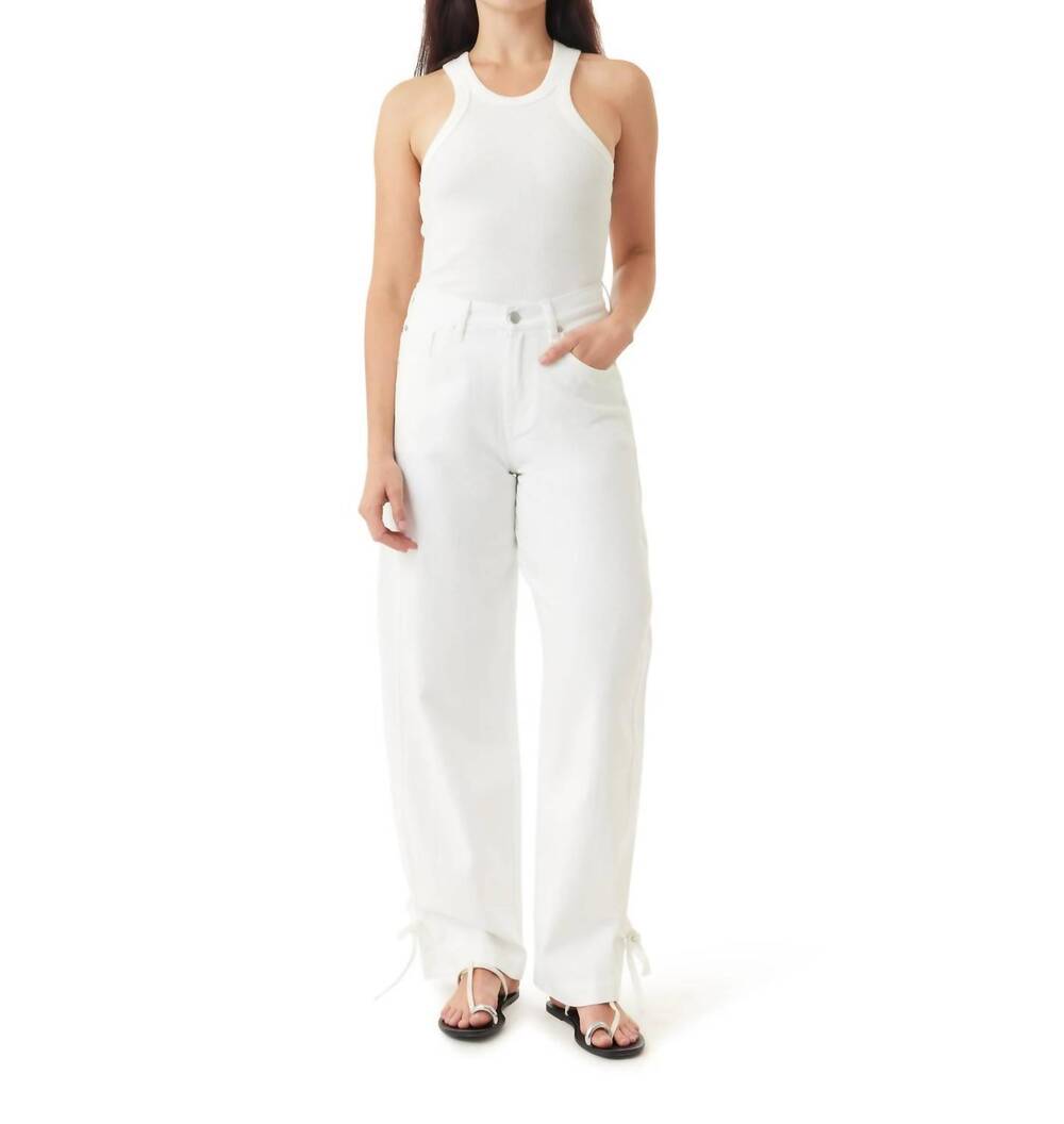 NEW HABITUAL drapey relaxed barrel in white